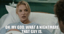 Knocked Up Alison Scott GIF - Knocked Up Alison Scott Oh My God What A Nightmare That Guy Is GIFs
