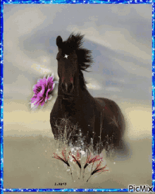 Horse Flower GIF - Horse Flower Glitter GIFs