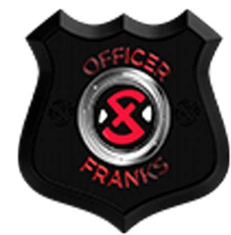 Officer Franks Xset Police Sticker - Officer Franks Xset Police Officer Ku Stickers