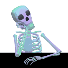 bored skeleton
