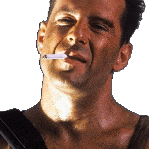 Die Hard Yippee Kiyay Bruce Willis Die Hard Sticker - Die Hard Yippee Kiyay Bruce Willis Die Hard Stickers