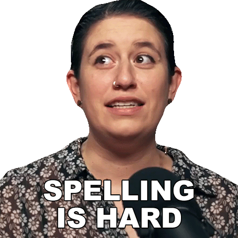 Spelling Is Hard Brooke Sticker - Spelling Is Hard Brooke Moonshine Post Stickers