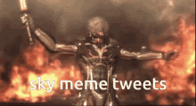 Sky Meme Tweets Kowo GIF - Sky Meme Tweets Kowo Raiden Metal Gear GIFs