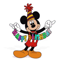 Mickey Mouse Happy Birthday GIF
