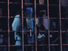 a person behind a fence with a phone that says ' i 'm sorry ' on it