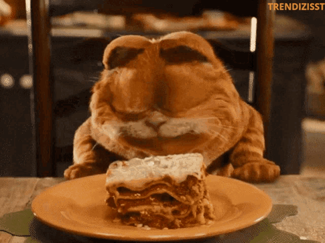 Lasagna Garfield GIF - Lasagna Garfield Pasta GIFs