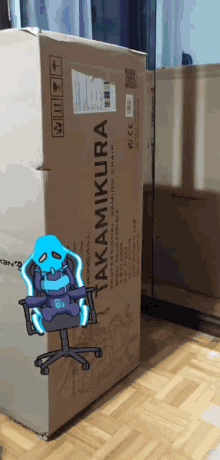 a box that says takamikora professional gaming chair
