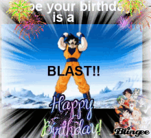 Goku Happy Birthday GIF - Goku Happy Birthday Birthday Blast GIFs