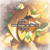 a cartoon character with the words " ananas dragon de mai " on the bottom