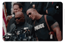 Police No Comment GIF - Police No Comment Dwayne Johnson GIFs