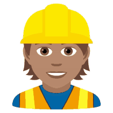 construction joypixels worker builder man