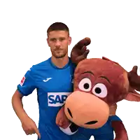 a man in a blue shirt that says sap on it