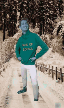 God Of Socks Snow GIF - God Of Socks Snow New Year GIFs