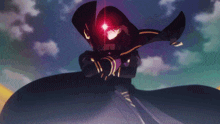 a person with a red light on their head