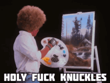 Holy Fuck Holy Fuck Knuckles GIF - Holy Fuck Holy Fuck Knuckles Paint GIFs
