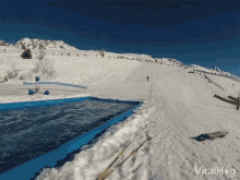 Epic Snowboard Water Slide Crash Epic Fail GIF - Epic Snowboard Water Slide Crash Epic Fail Fall GIFs