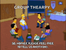Group Therapy Please Feel Free To Tell Us Anything GIF