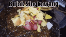 rujak singkawang fruits salad indonesia fresh