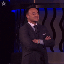 Grinning Anthony Mcpartlin GIF