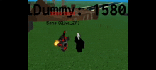 a screenshot of a video game with the name dummy written on it
