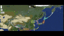 a computer screen shows a map of the world with a time of 7:01