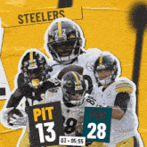 Philadelphia Eagles (28) Vs. Pittsburgh Steelers (13) Third Quarter GIF - Nfl National Football League Football League GIFs