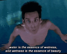 Essence GIF - Zoolander Ben Stiller Water Is The Essence Of Wetness GIFs