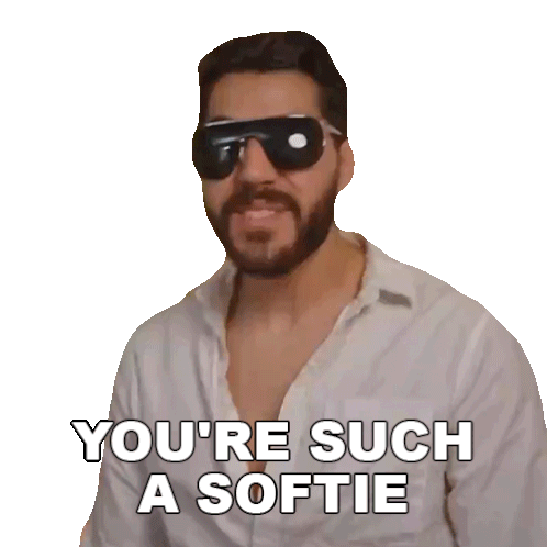 You'Re Such A Softie Rudy Ayoub Sticker - You'Re Such A Softie Rudy Ayoub You'Re Such A Wuss Stickers