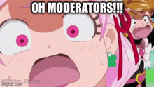 Oh Moderators Cure Yell GIF - Oh Moderators Cure Yell Cure Black GIFs