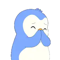 a penguin is surrounded by the words ha ha ha ha