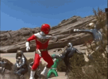 Fighting Red Zeo Ranger GIF - Fighting Red Zeo Ranger Tommy Oliver GIFs