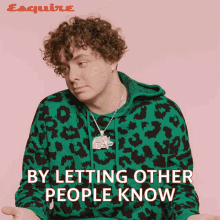 By Letting Other People Know What You Feel Jack Harlow GIF - By Letting Other People Know What You Feel Jack Harlow Esquire GIFs