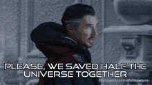 Please We Saved Half The Universe Together Benedict Cumberbatch GIF - Please We Saved Half The Universe Together Benedict Cumberbatch Doctor Strange GIFs