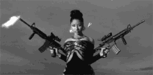 Nicki Minaj Guns GIF - Nicki Minaj Guns Machine Gun GIFs