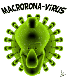 Corona Virus Macrorona Virus GIF - Corona Virus Macrorona Virus Macron GIFs