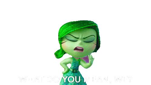 What Do You Mean We Disgust Sticker - What Do You Mean We Disgust Inside Out 2 Stickers