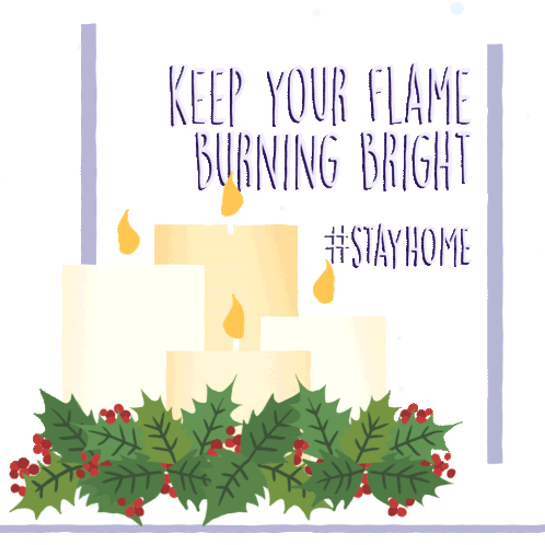 Keep Your Flame Burning Bright Stayhome Sticker - Keep Your Flame Burning Bright Stayhome Stay At Home Stickers