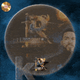 a picture of a man with a sword and the name enrique on it