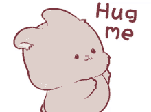 cartoon cute hug me need a hug come here