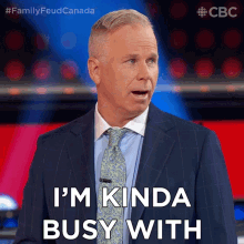 Im Kinda Busy With This Game Right Now Gerry Dee GIF - Im Kinda Busy With This Game Right Now Gerry Dee Family Feud Canada GIFs