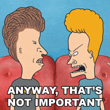 Anyway That'S Not Important Beavis And Butt-head GIF - Anyway That'S Not Important Beavis And Butt-head S1e2 GIFs