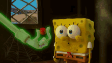 Looking Closely Spongebob Squarepants GIF - Looking Closely Spongebob Squarepants Kamp Koral Spongebobs Under Years GIFs