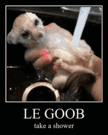 Le Goob Take A Shower GIF - Le Goob Take A Shower Stinky GIFs