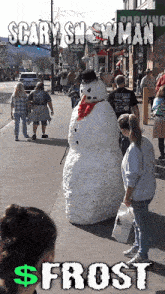 Scary Snowman Frost GIF - Scary Snowman Frost One Of Them GIFs