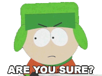 Are You Sure Kyle Broflovski Sticker - Are You Sure Kyle Broflovski South Park Stickers