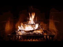 Yule Log Fireplace GIF