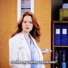 Greys Anatomy April Kepner GIF - Greys Anatomy April Kepner Is That My Turkey Casserole GIFs