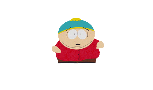 Running Away Eric Cartman Sticker - Running Away Eric Cartman South Park Cupid Ye Stickers