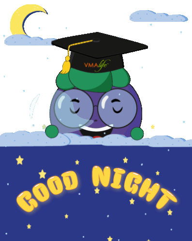 Vmalifesg Good Night Graduate Sticker - Vmalifesg Good Night Graduate Stickers