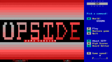 a screenshot of a video game called upside